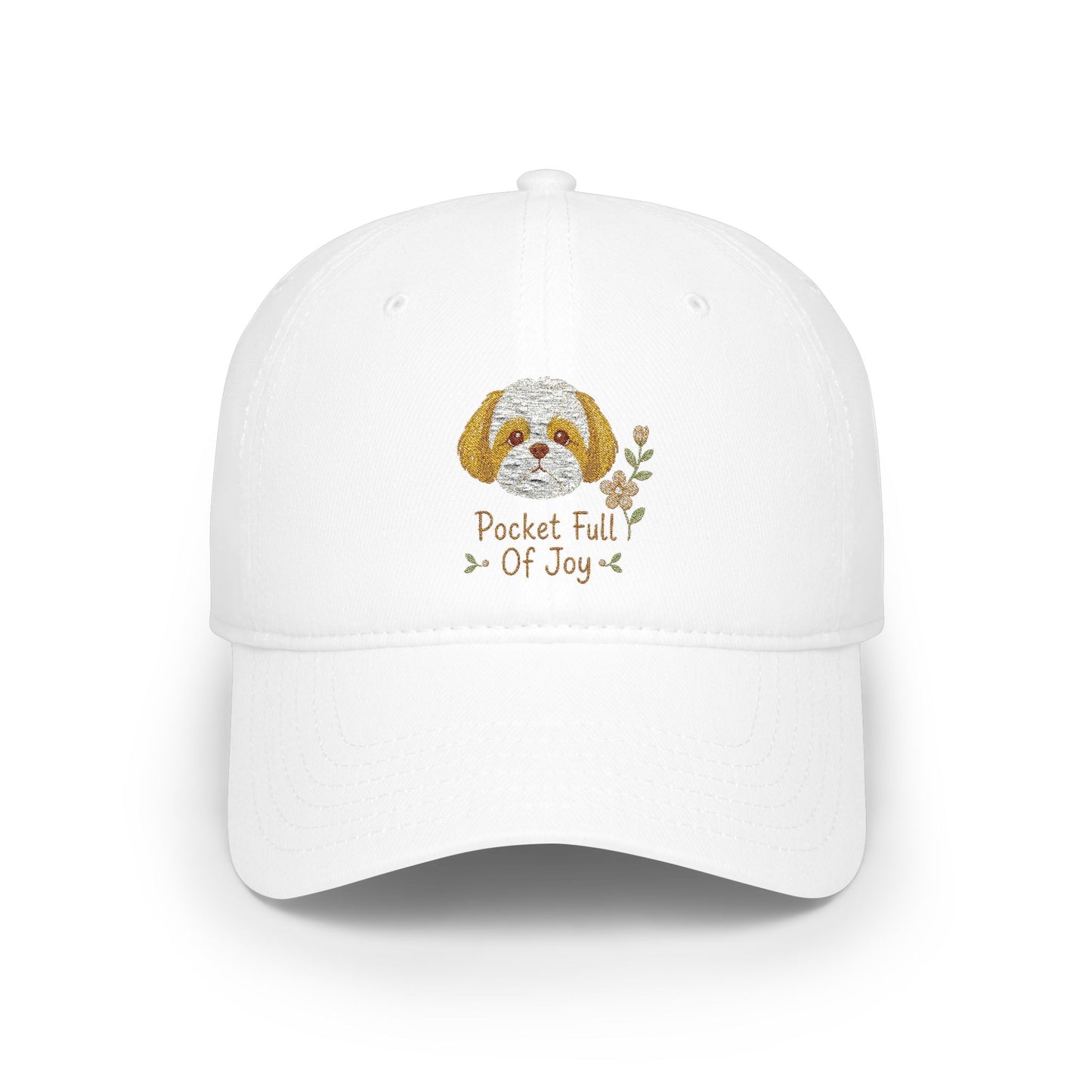 Pocket Full of Joy Shih Tzu Embroidered Cap