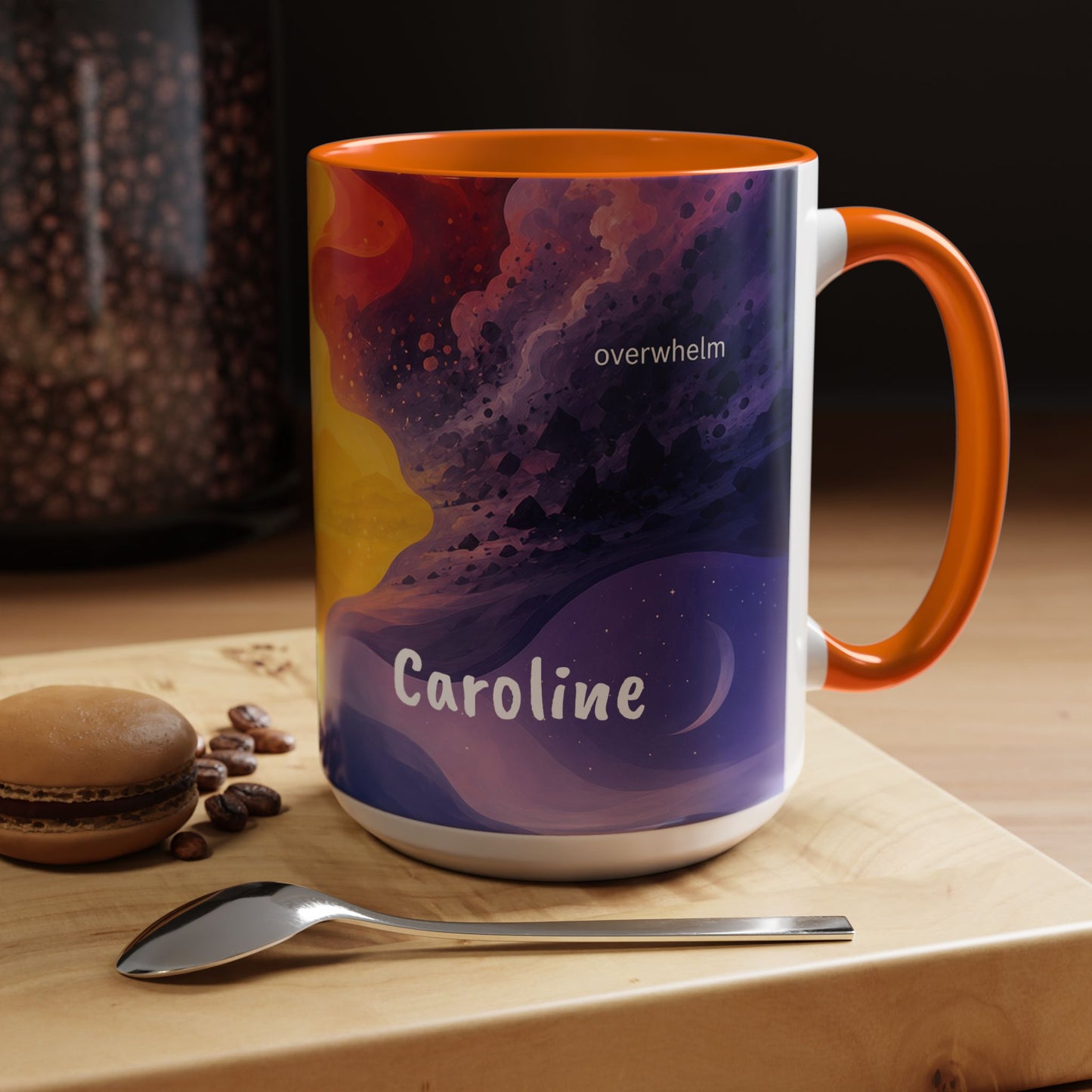 Colorful Emotional Spectrum Mug | Personalized Name Coffee Mug