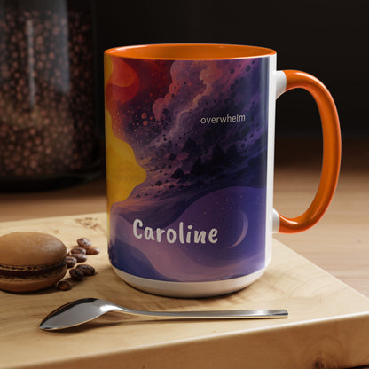 Colorful Emotional Spectrum Mug | Personalized Name Coffee Mug