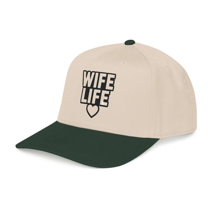 Wife Life Mid Profile Baseball Cap | Wife Life Baseball Hat