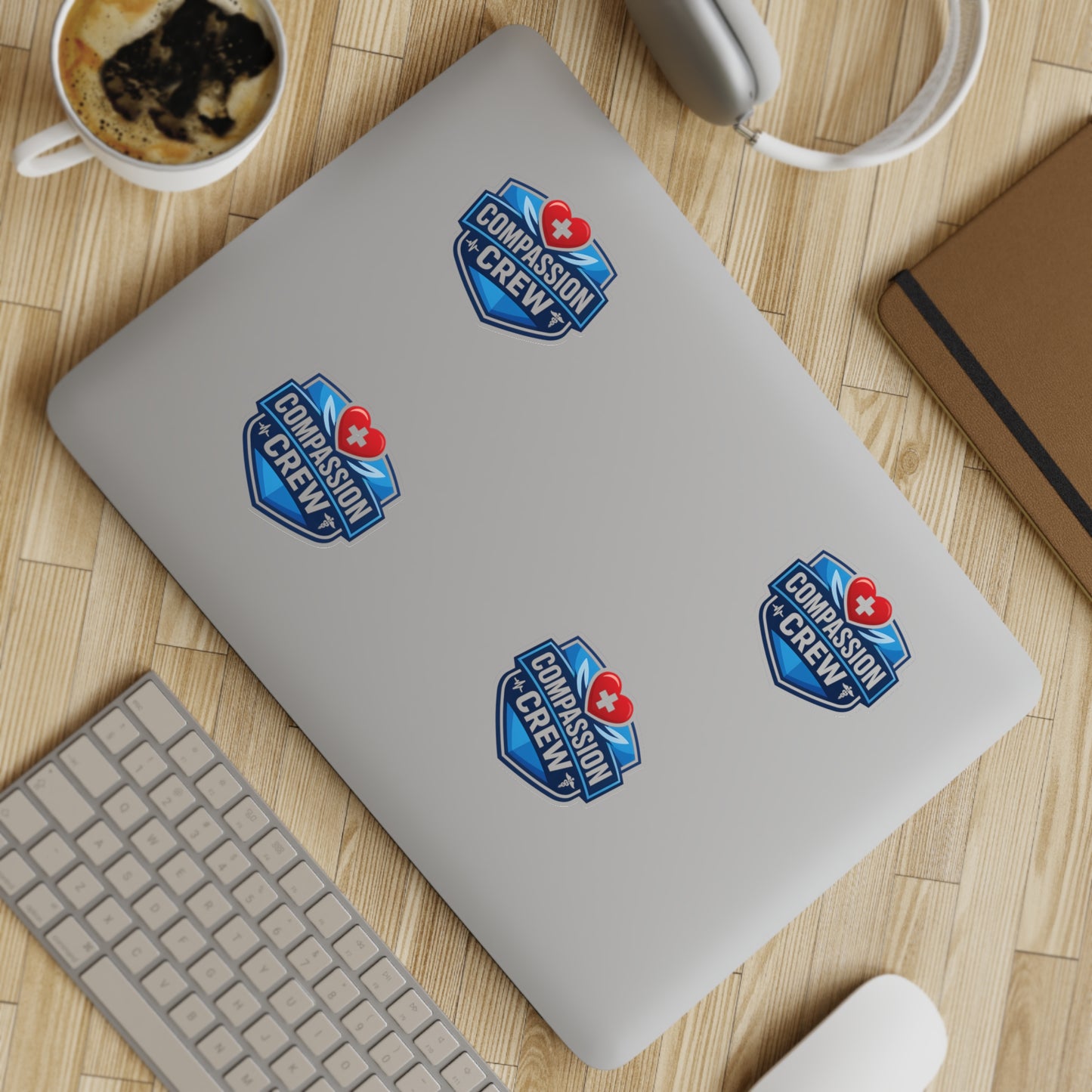 Compassion Crew Badge Sticker Sheet