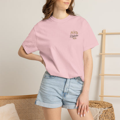 Aged to Perfection 1976 T-Shirt | Vintage Typographic Birthday Design
