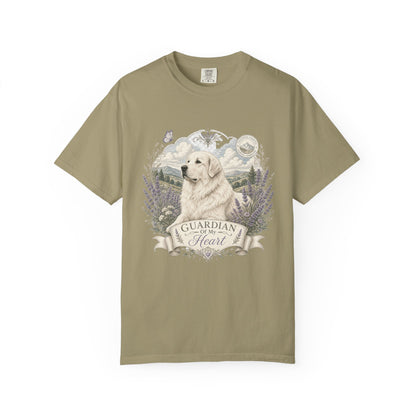 Great Pyrenees Guardian of My Heart T-Shirt | Mountain Dog Illustration