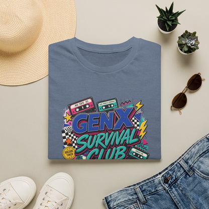 Gen X Survival Club T-Shirt | 80s Retro Cassette Graphic