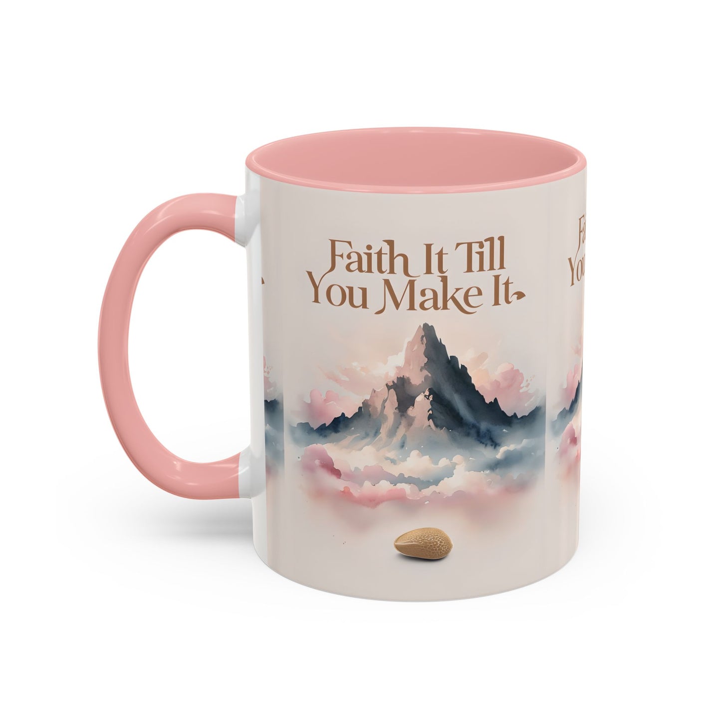 Faith It Till You Make It Coffee Mug, Motivational Drinkware, Inspirational Gift, Morning Coffee Cup, Self-Help Mug