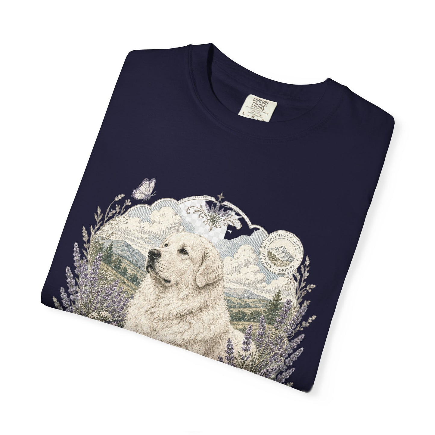 Great Pyrenees Guardian of My Heart T-Shirt | Mountain Dog Illustration