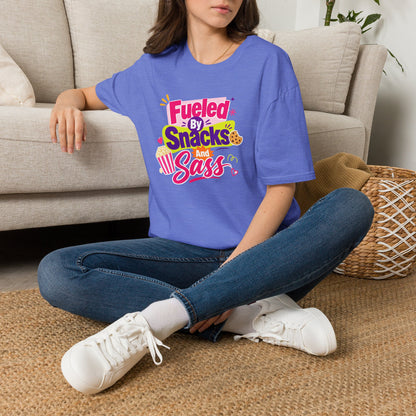 Fueled by Snacks and Sass T-Shirt | Snack Quote Tee
