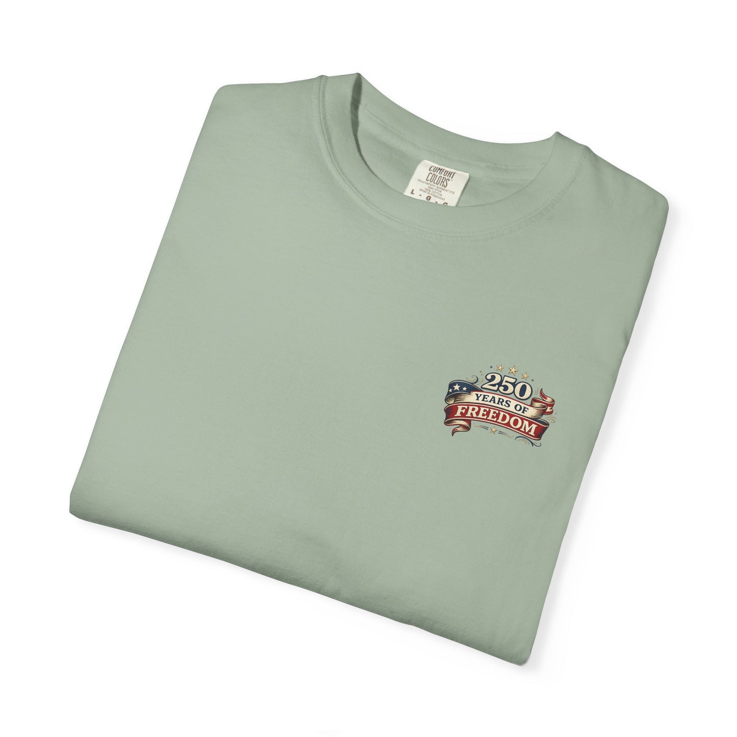250 Years of Freedom T-shirt | American Flag Ribbon Patriotic Tee