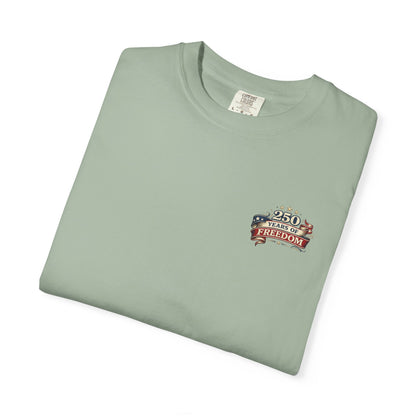 250 Years of Freedom T-shirt | American Flag Ribbon Patriotic Tee