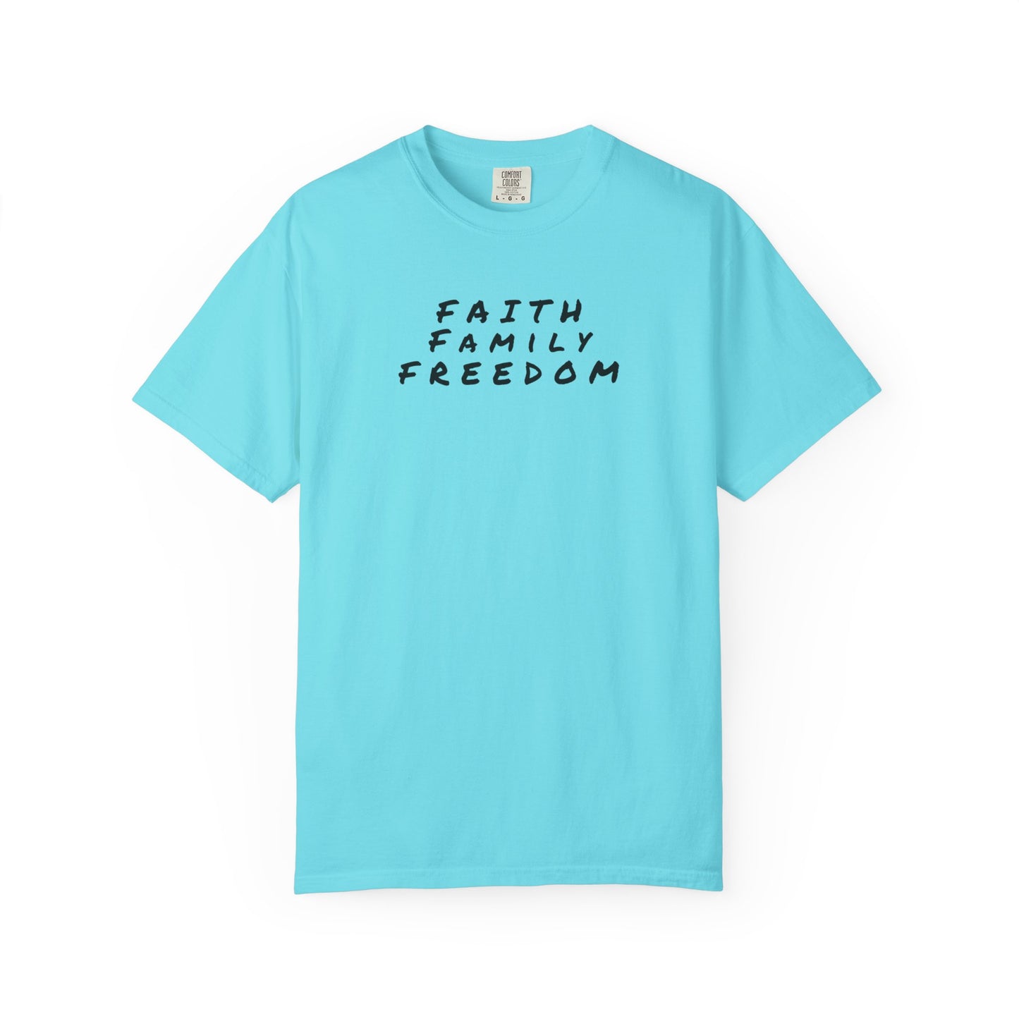 Faith Family Freedom Unisex T-shirt, Christian Tee, Faith Over Fear Shirt, Religious Apparel, Inspirational Clothing
