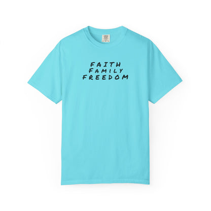 Faith Family Freedom Unisex T-shirt, Christian Tee, Faith Over Fear Shirt, Religious Apparel, Inspirational Clothing