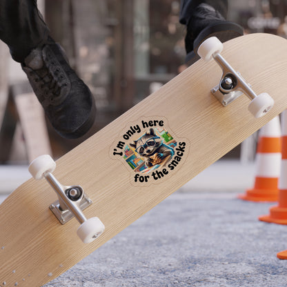 Sticker - Racoon I'm Only Here for the Snacks - Back to School