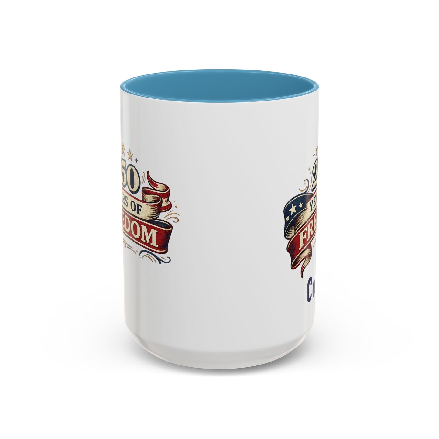 250 Years of Freedom Coffee Mug | Personalized Name - America 250th Anniversary, Semiquincentennial, Patriotic Gift, Heritage Celebration
