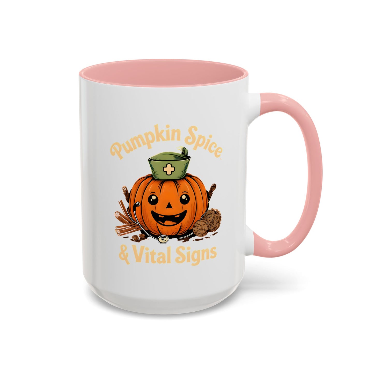 Pumpkin Spice Coffee Mug - Perfect for Fall Decor, Nursing Gifts, Halloween Parties, Cozy Mornings, Harvest Gatherings