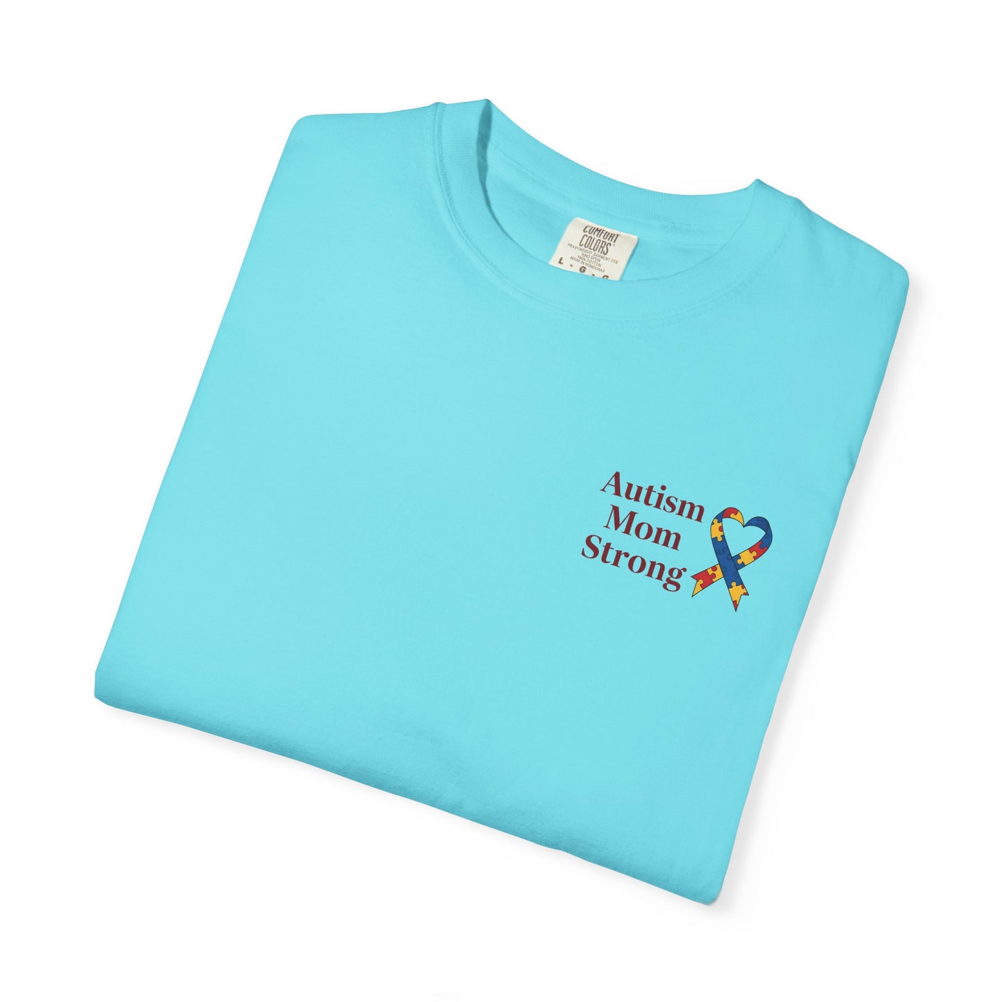 Autism Mom Strong T-shirt | Autism Awareness Puzzle Ribbon