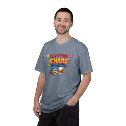 Classroom Chaos Coordinator T-shirt | Teacher Coffee Books Pencil