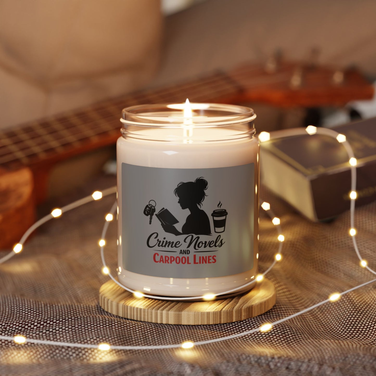 Crime Novels and Carpool Lines Candle | Scented Soy Candle