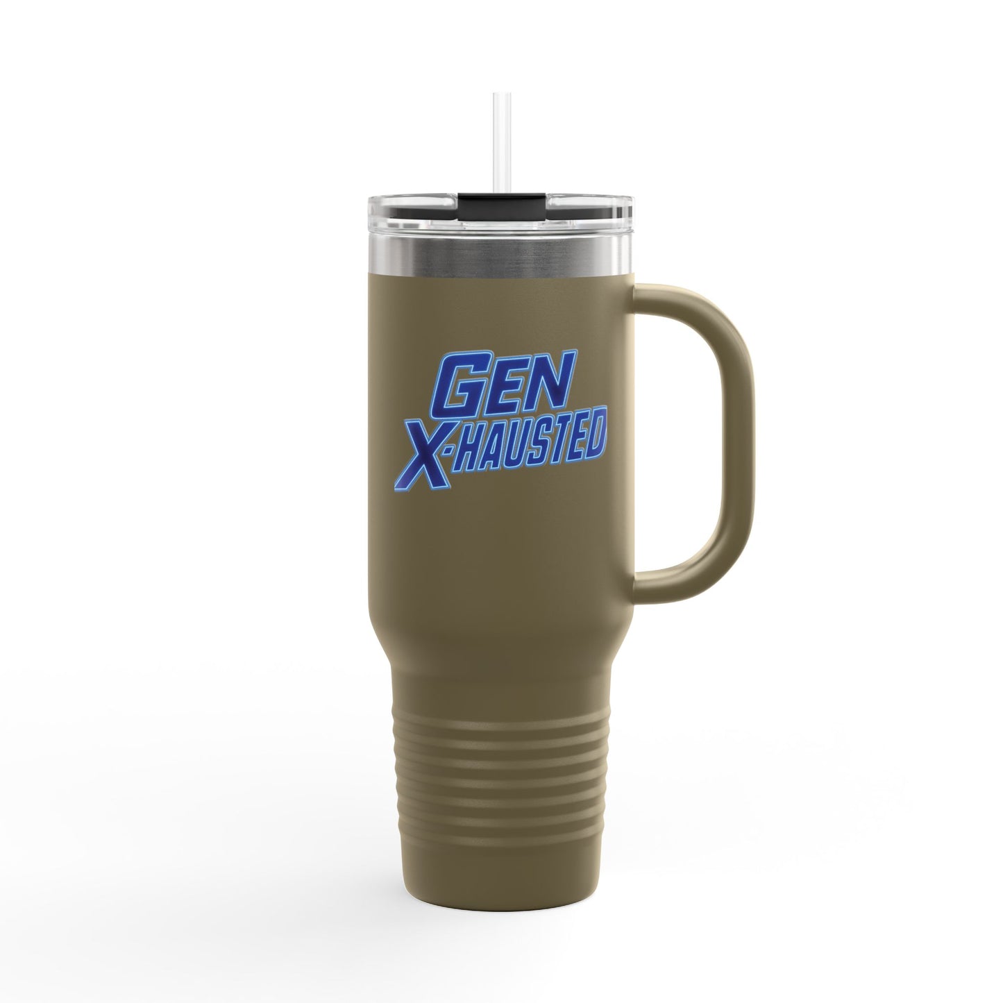 Gen X-Hausted Insulated Travel Mug - Perfect for Coffee on the Go, Travel, Camping, and Daily Hydration
