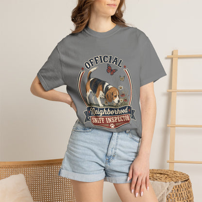 Official Neighborhood Sniff Inspector Beagle T-Shirt | Dog Lover Tee