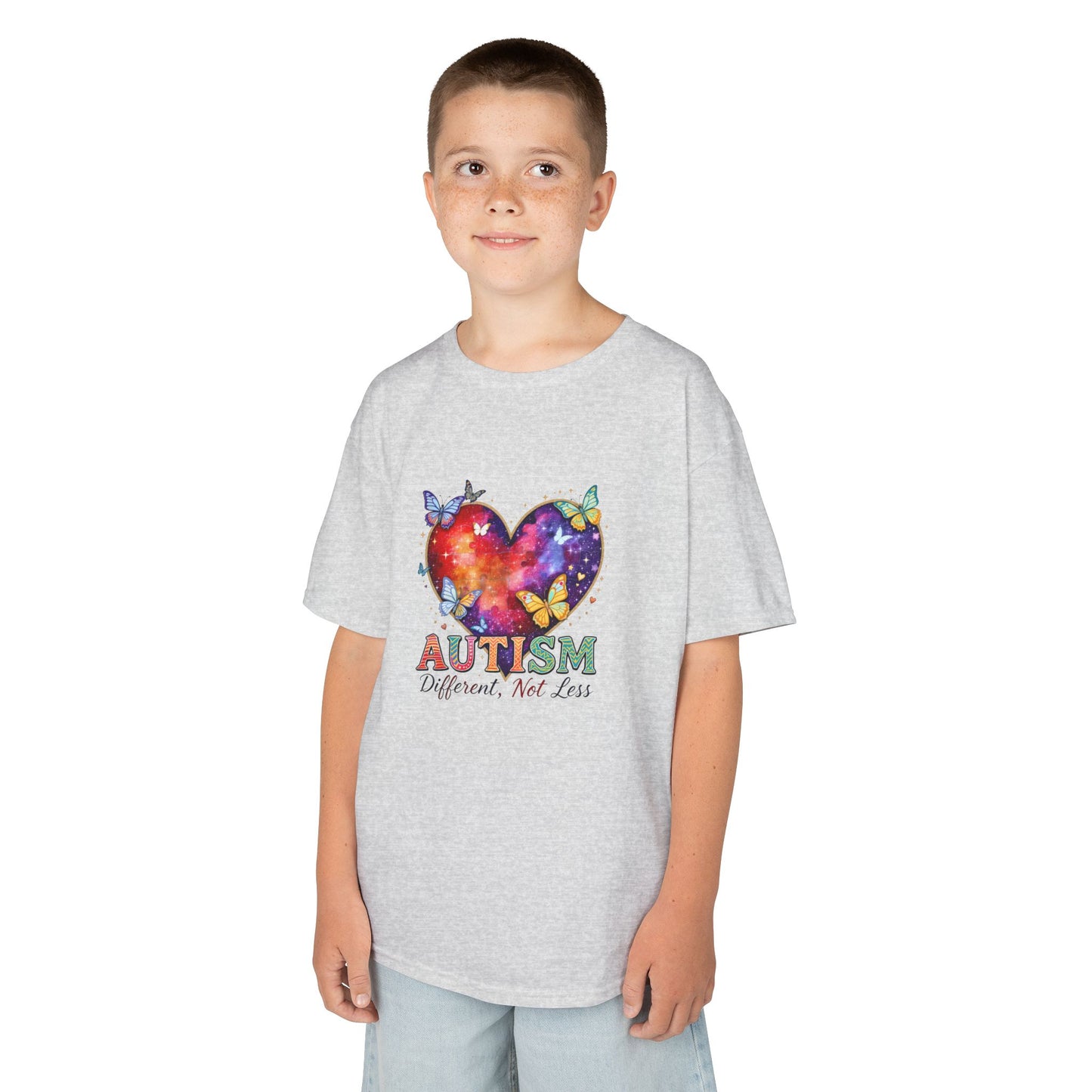 Autism Puzzle Heart Kids Tee | Different Not Less