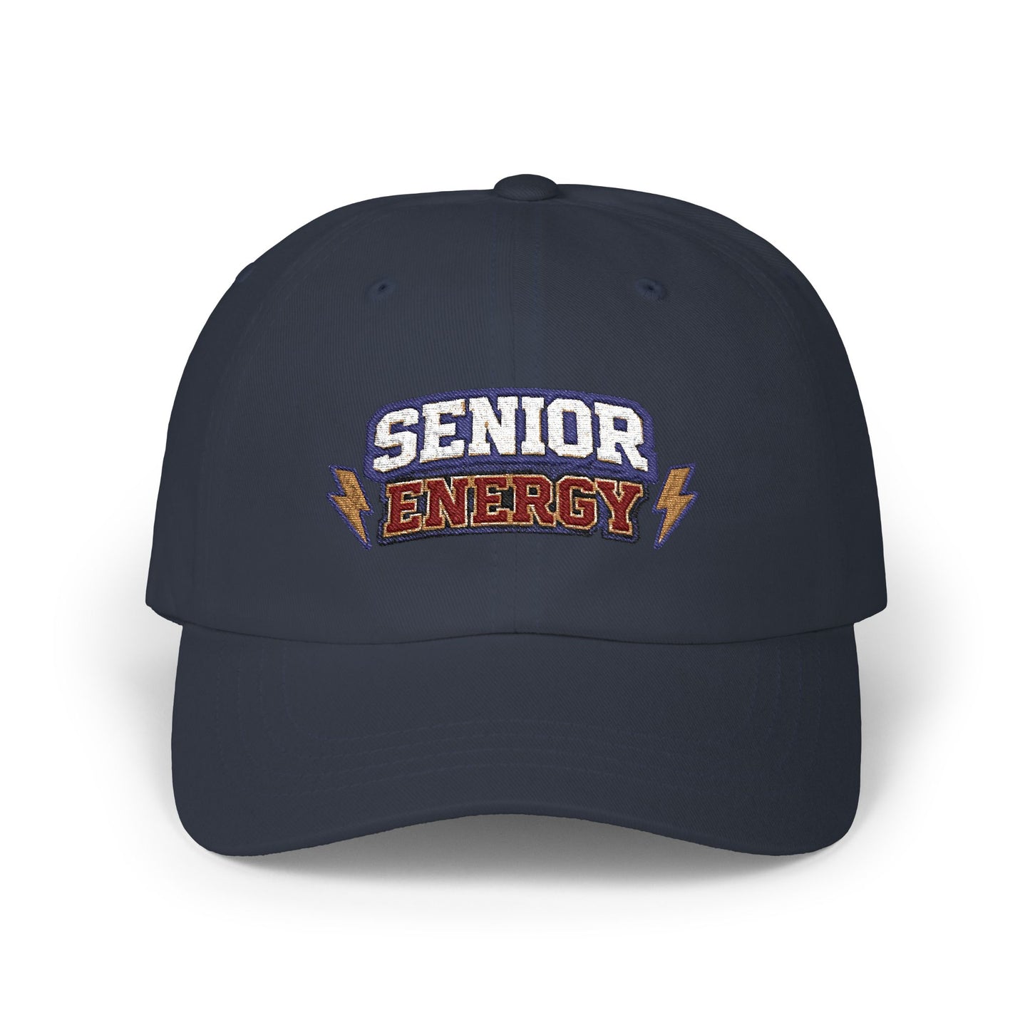 Senior Energy Dad Cap | Embroidered Lightning Logo