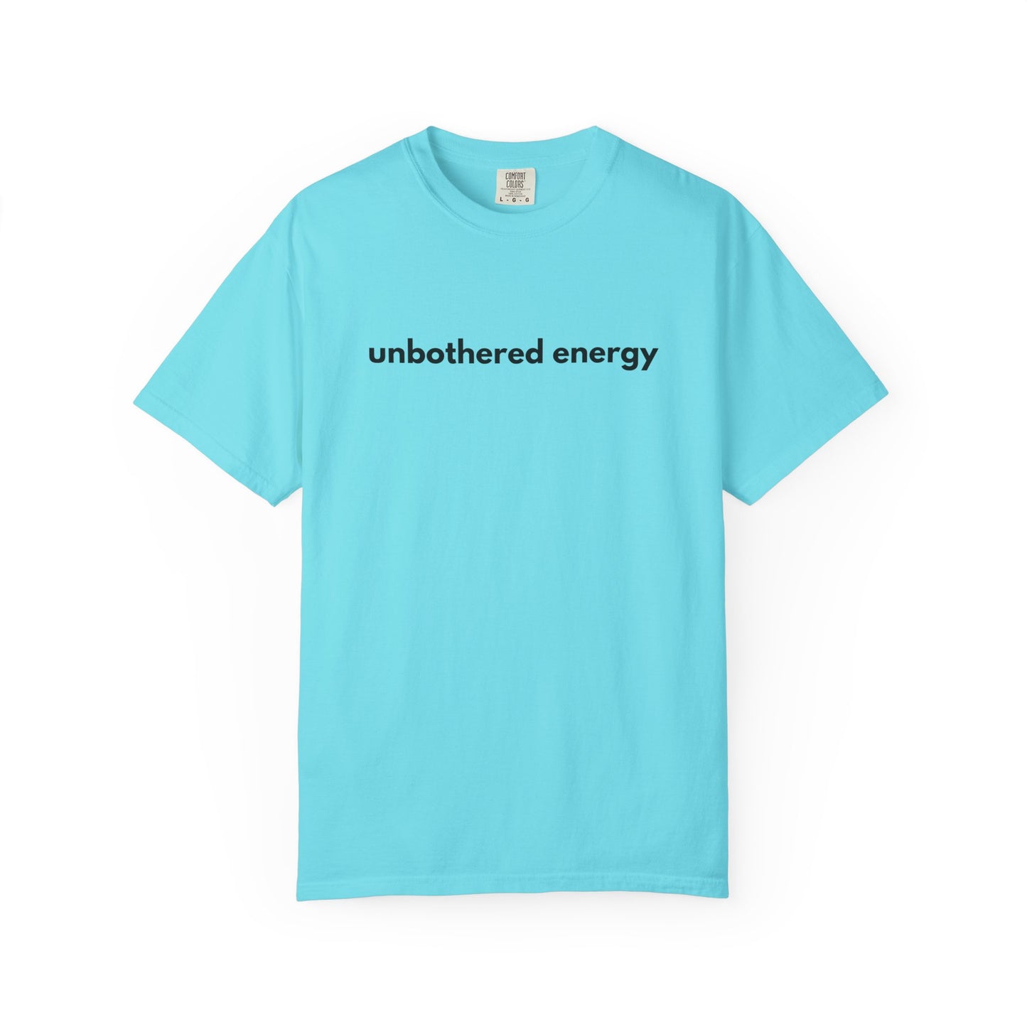 unbothered energy text T-Shirt | Minimalist Script Tee, Casual Everyday Shirt