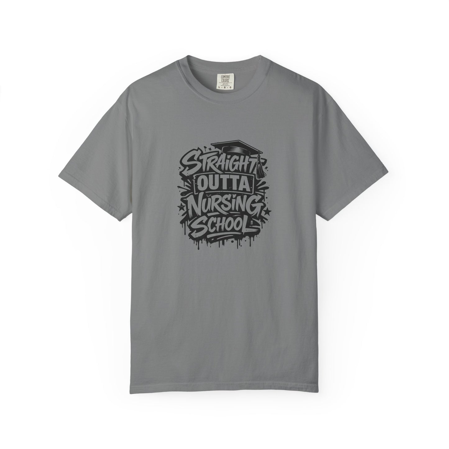 Straight Outta Nursing School T-shirt | Nursing Graduate Tee, Cap Graphic