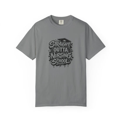 Straight Outta Nursing School T-shirt | Nursing Graduate Tee, Cap Graphic