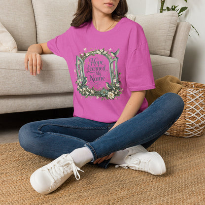 Hope Learned My Name T-Shirt | Abuse Survivor Inspiration