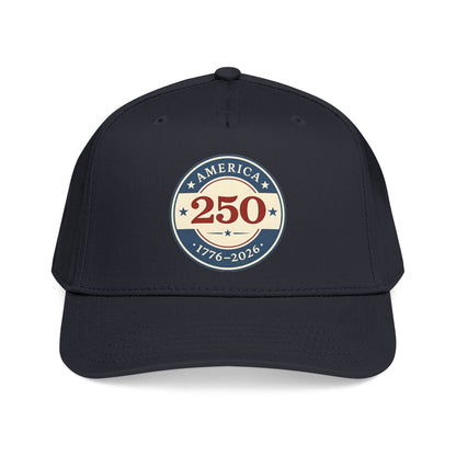 America 250 1776-2026 Patch Mid Profile Baseball Cap | 250th Anniversary Celebration