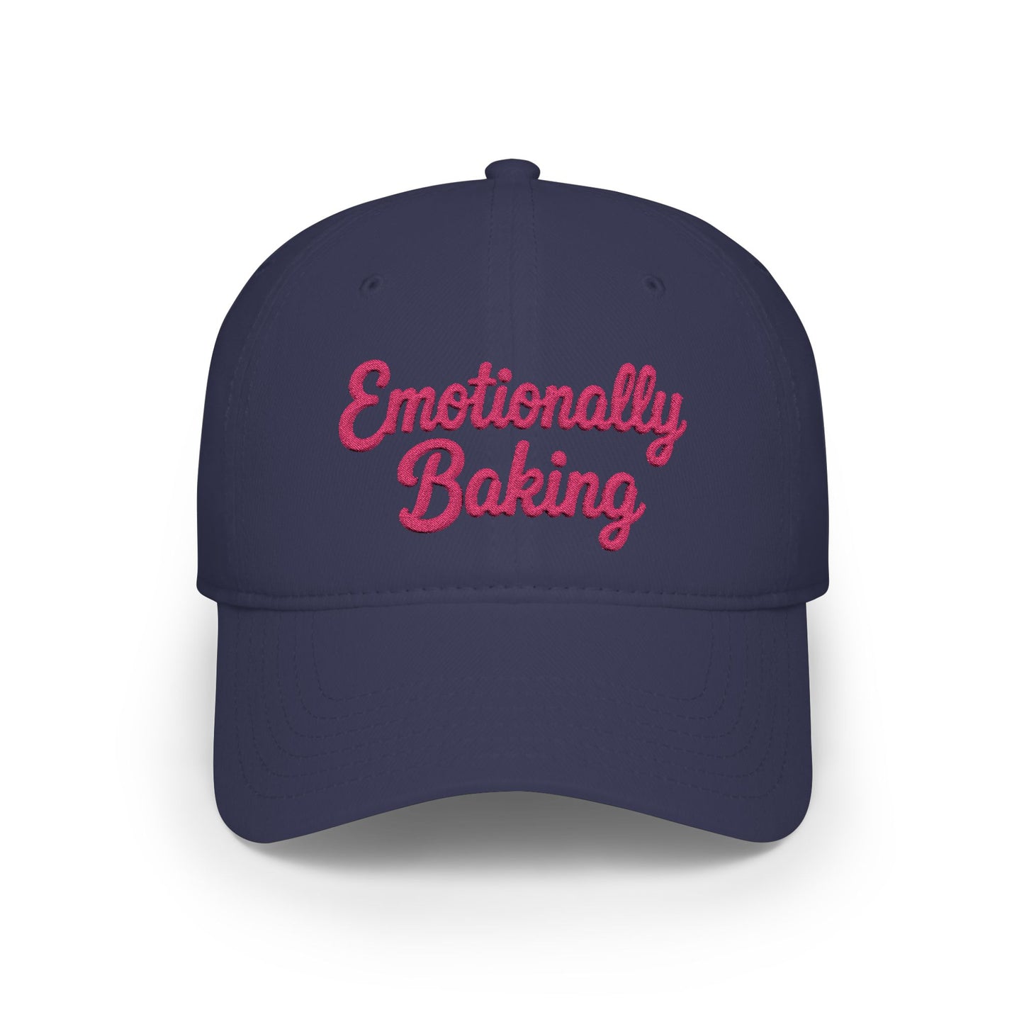 Emotionally Baking Cap | Embroidered Script Baseball Cap