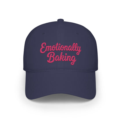 Emotionally Baking Cap | Embroidered Script Baseball Cap