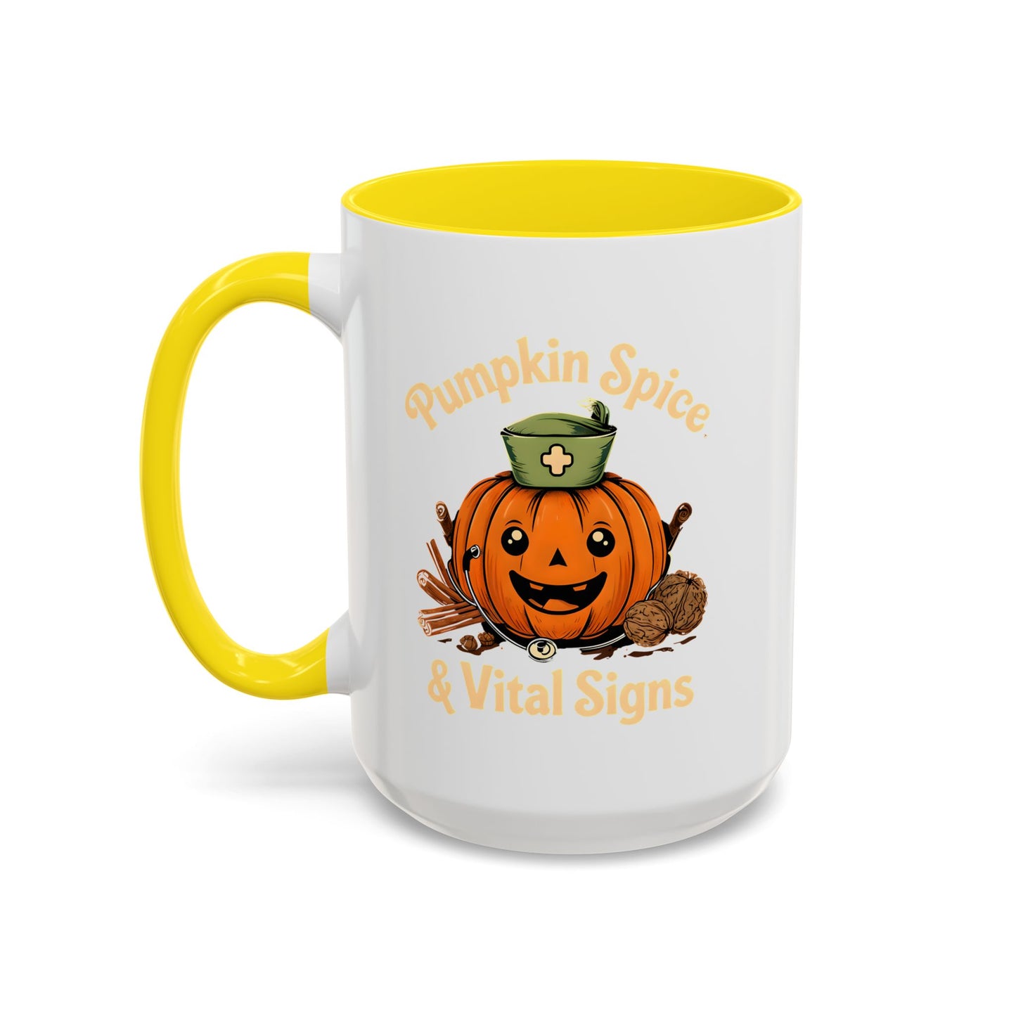 Pumpkin Spice Coffee Mug - Perfect for Fall Decor, Nursing Gifts, Halloween Parties, Cozy Mornings, Harvest Gatherings