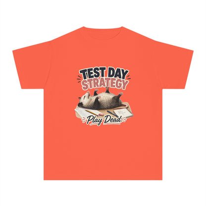 Test Day Strategy Play Dead Youth Tee | Possum Illustration, Back-to-School