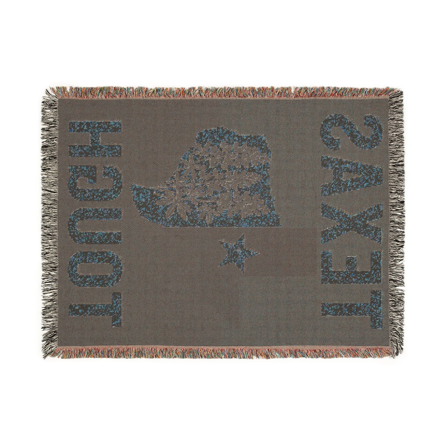 Texas Tough Woven Blanket, Cozy Home Decor, Southwestern Style Throw for Any Occasion, Great Gift for Texans, Picnic Essential