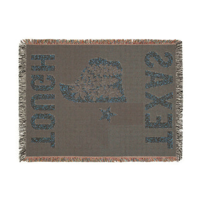 Texas Tough Woven Blanket, Cozy Home Decor, Southwestern Style Throw for Any Occasion, Great Gift for Texans, Picnic Essential