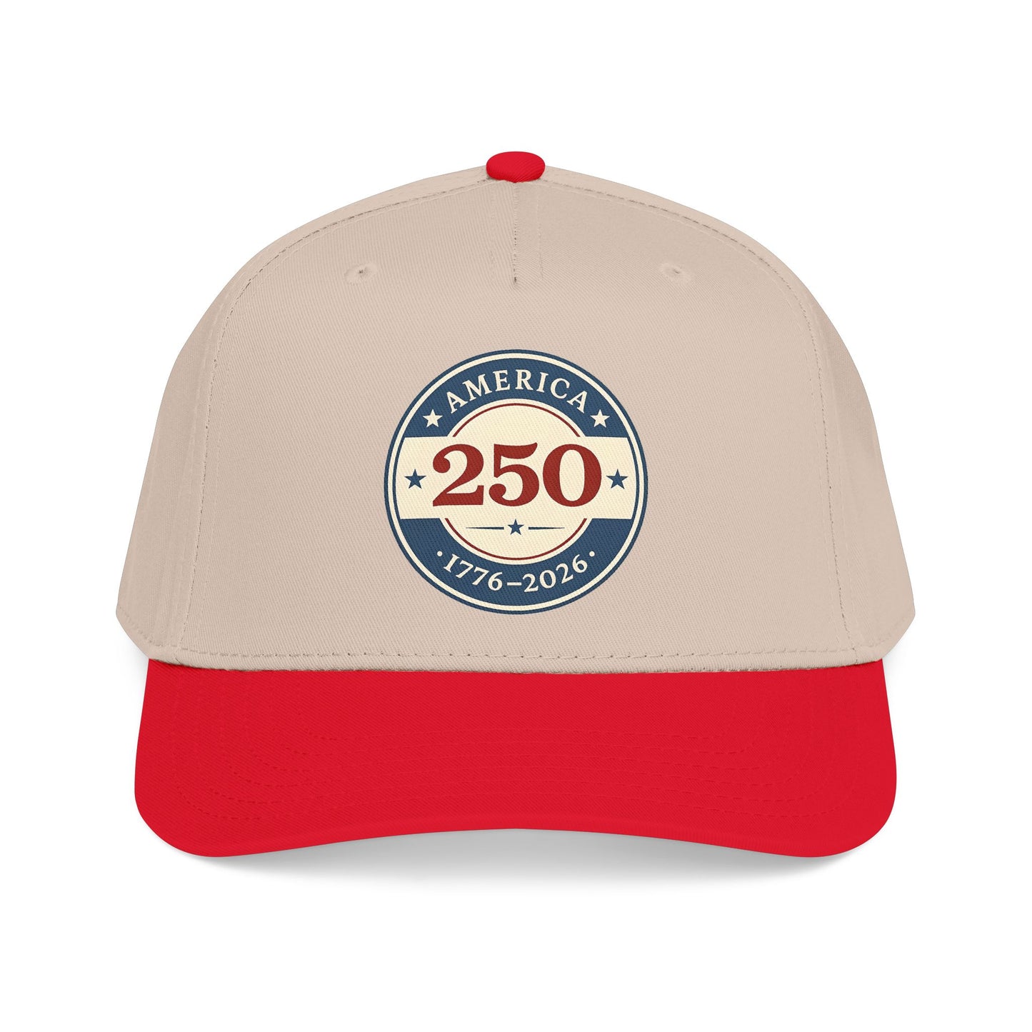 America 250 1776-2026 Patch Mid Profile Baseball Cap | 250th Anniversary Celebration