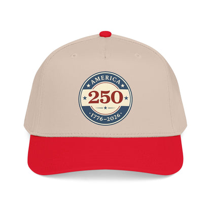 America 250 1776-2026 Patch Mid Profile Baseball Cap | 250th Anniversary Celebration