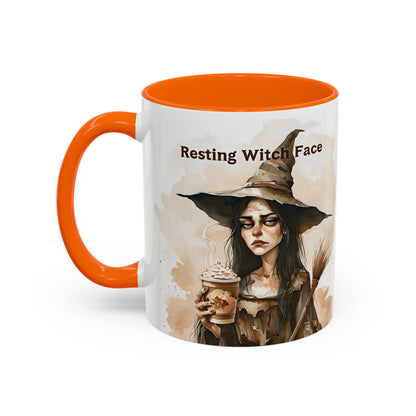Resting Witch Face Coffee Mug - Halloween Mug, Funny Mug, Witch Mug, Halloween Gift, Coffee Lover Gift