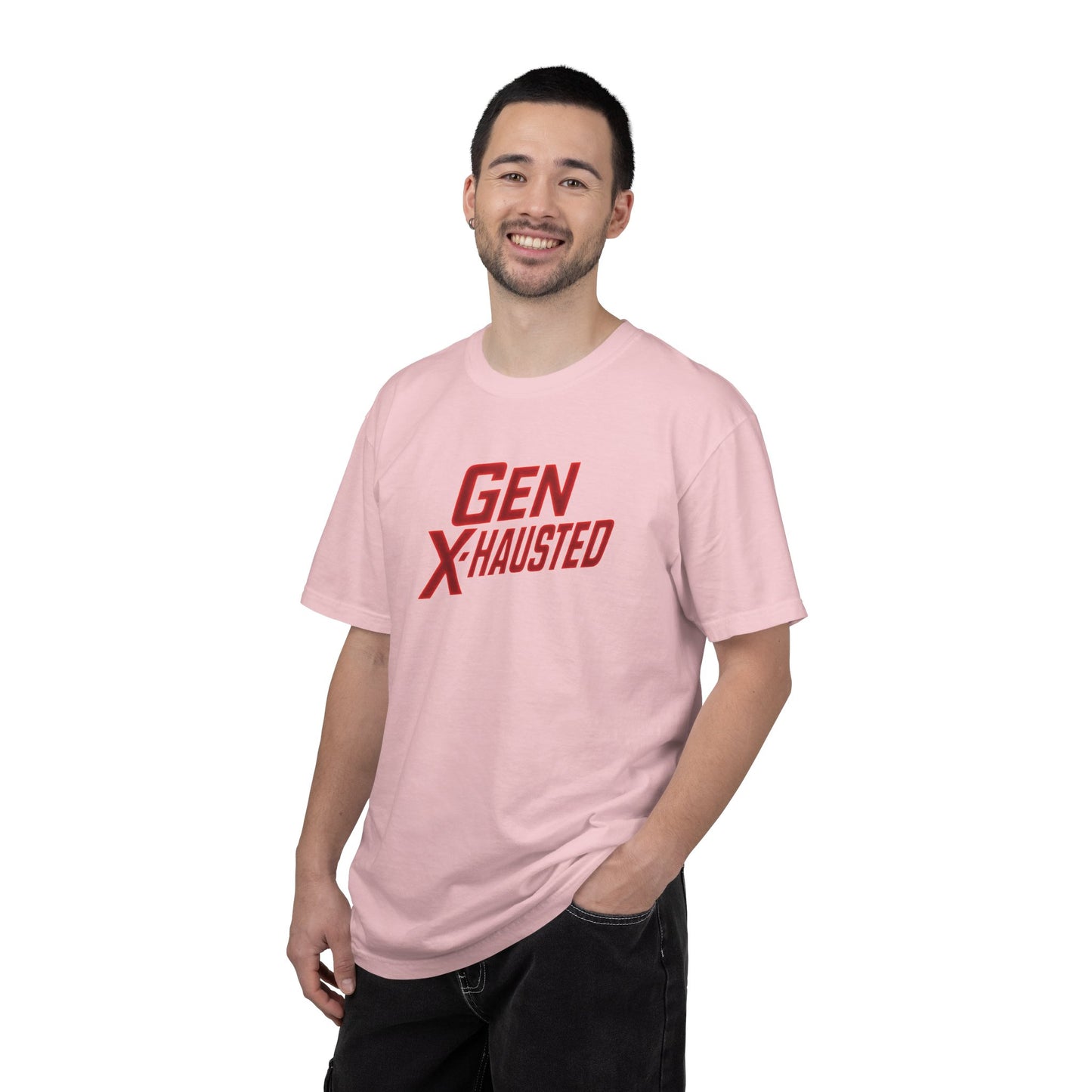 Gen X-Hausted Unisex T-shirt, Forgot Again Found Out Funny Tee, Gen X Humor Gift, Retro 80s 90s Shirt, Vintage Style Clothing