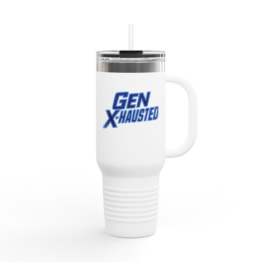 Gen X-Hausted Insulated Travel Mug - Perfect for Coffee on the Go, Travel, Camping, and Daily Hydration