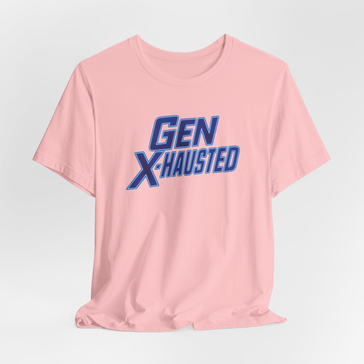 Gen X-Hausted Unisex Tee - Retro Humor Tee, Gift for Gen X, Casual Wear, Trendy Graphic Shirt, Unique Meme Apparel