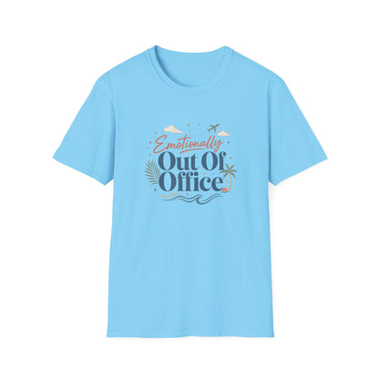 Emotionally Out Of Office T-Shirt | Vacation Palm Beach Design