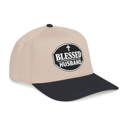 Blessed Husband Embroidered Hat Mid Profile Baseball Cap | Husband Dad Faith