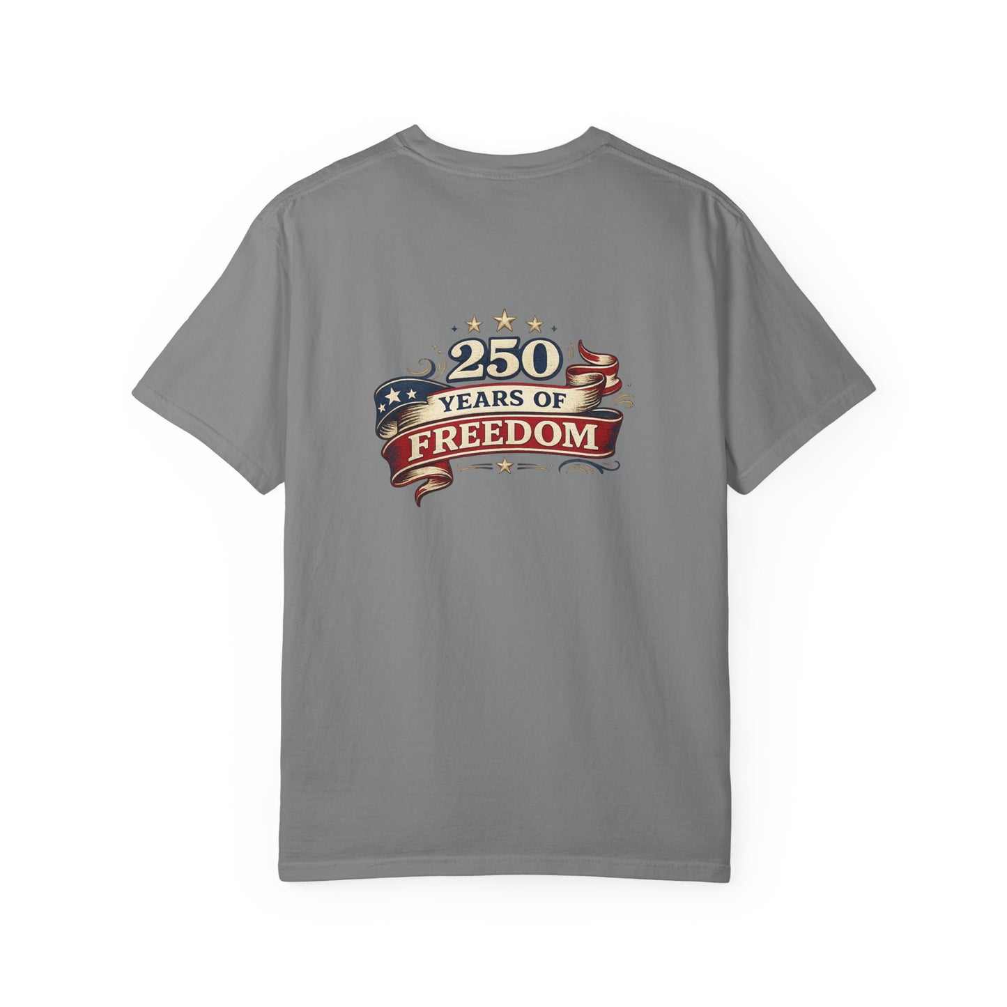 250 Years of Freedom T-shirt | American Flag Ribbon Patriotic Tee