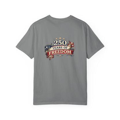 250 Years of Freedom T-shirt | American Flag Ribbon Patriotic Tee