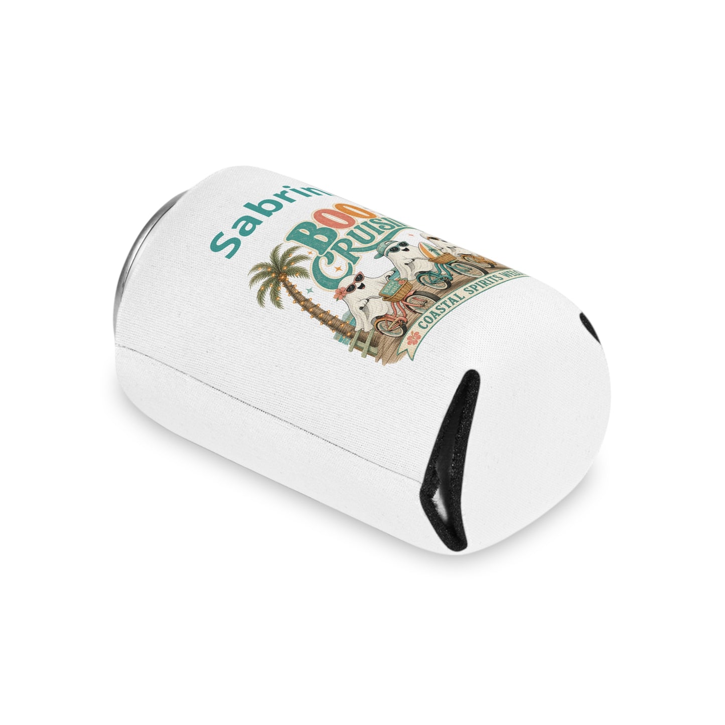 Boo Cruisin' Ghosts Can Cooler | Halloween Coastal Spirits