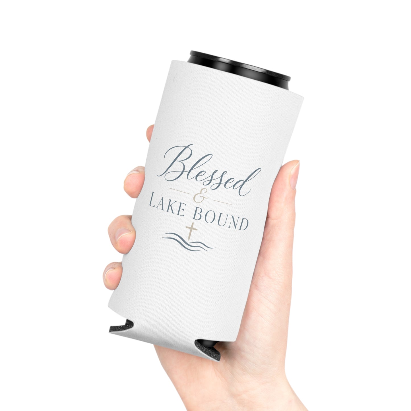 Blessed & Lake Bound Can Cooler | Christian Lake Life