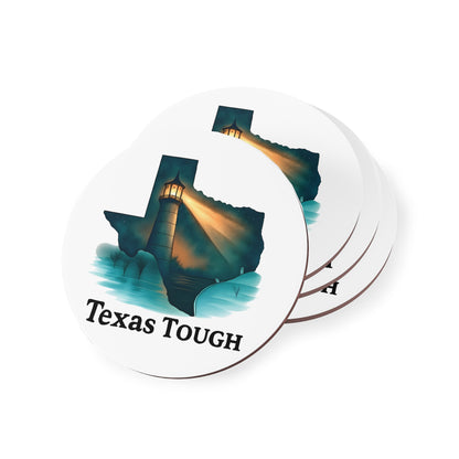 Coasters, Texas Tough Lighthouse Design, Disaster Relief Coaster Set, Lone Star State Decor, Resilient Texas Drink Coasters, Coastal Home