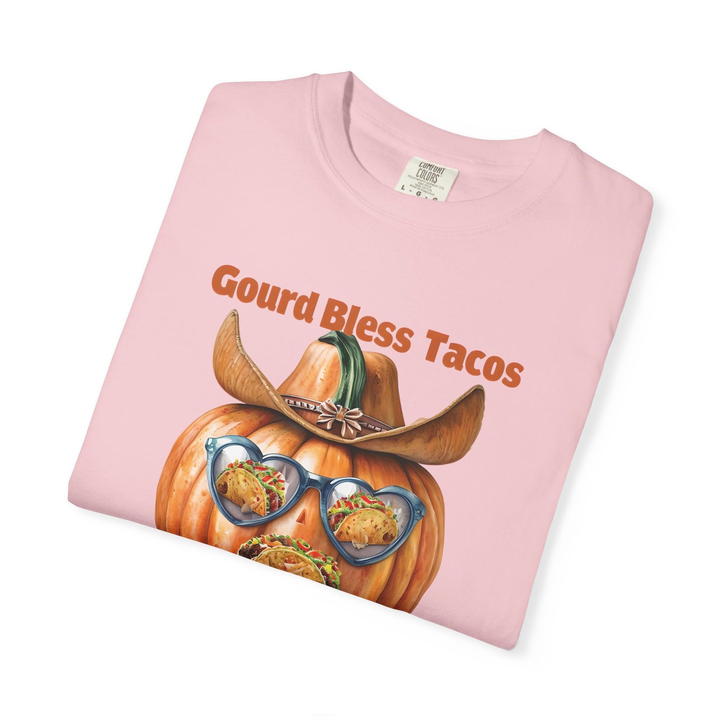Funny Halloween T-Shirt, Gourd Bless Tacos Tee, Unisex Graphic Tee, Taco Lover Shirt, Fall Festival Apparel, Cute Pumpkin Shirt